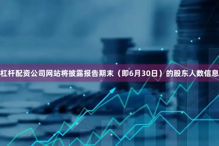 杠杆配资公司网站将披露报告期末（即6月30日）的股东人数信息